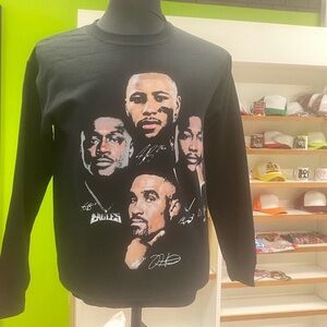 Black Graphic T-Shirt with 4 for the Philly Eagles Portraits